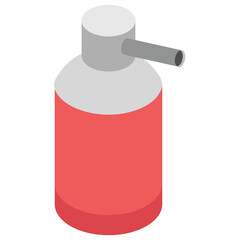 
isometric  icon design of liquid soap, hand wash 
