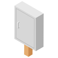 
Server isometric  icon design, main switch 
