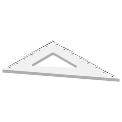 
Measuring and drafting tool, set square isometric  icon
