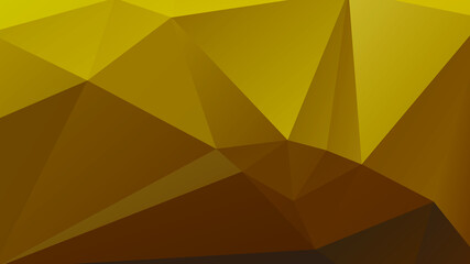 Abstract Yellow Color Polygon Background Design, Abstract Geometric Origami Style With Gradient. Presentation,Website, Backdrop, Cover,Banner,Pattern Template