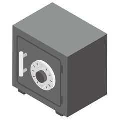 Obraz premium Safety equipment, locker icon 