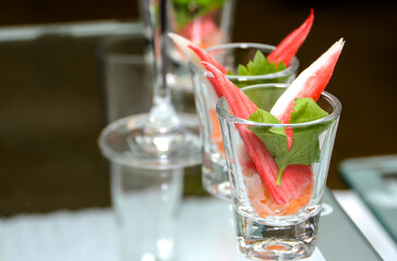 cocktail with lime and mint