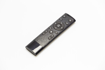 TV remote control on white background