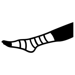 
Foot bones solid icon design 
