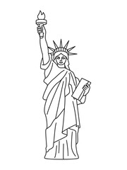 Illustration of the Statue of Liberty