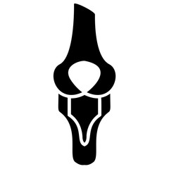 
Knee joint icon vector
