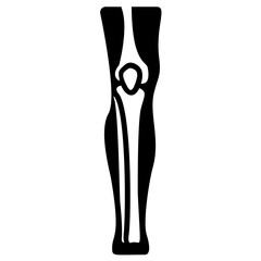 
Knee joint icon vector
