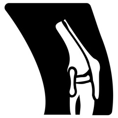 
Leg joint solid icon design 
