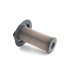 Vacuum Cleaner Air Particle Filter Isolated On White Surface