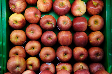 red apples on a table