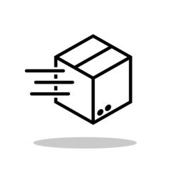 Package delivery icon in trendy flat style. Sending package symbol for your web site design, logo, app, UI Vector EPS 10. 
