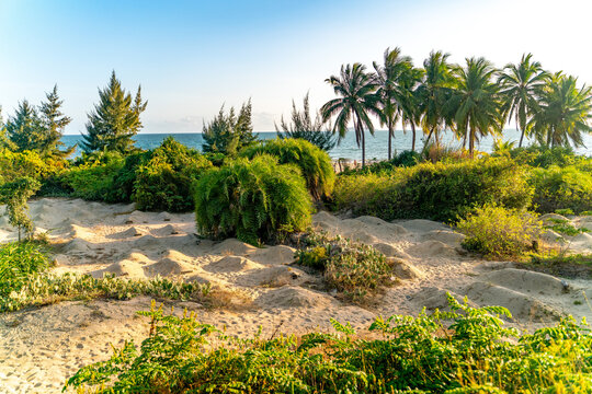 The amazing view of Sanya beach on Hainan, China