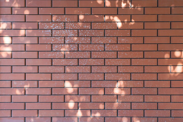 Red brick wall texture grunge background for home.