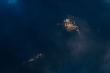 Beautiful cloudscape on a stormy day