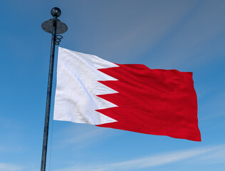Flag of Bahrain.