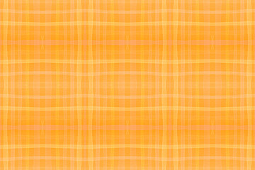 Autumn Checks Print. Watercolor Picnic Textile. 