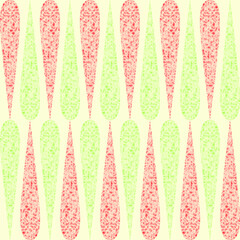 Green red drop for Christmas repeat pattern and seamless vector