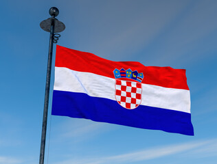 Fototapeta na wymiar Croatian Flag