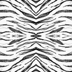 Seamless Zebra Pattern. Camouflage African Fur. 