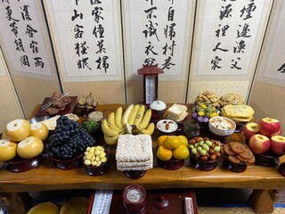 한국 전통 추석 제사상