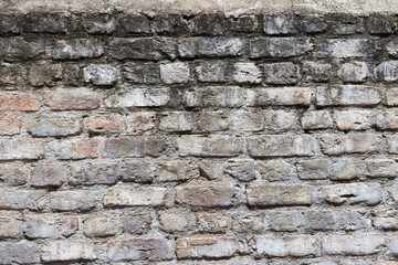 Abstract texture of old grunge aged brick wall background.