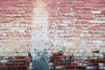 Abstract texture of old grunge aged brick wall background.