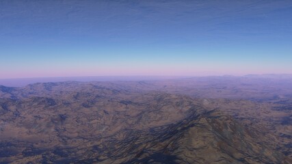 3D Rendered Fantasy Alien Landscape - 3D Illustration