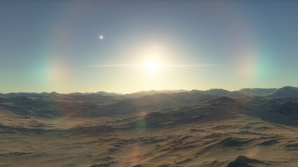 3D Rendered Fantasy Alien Landscape - 3D Illustration