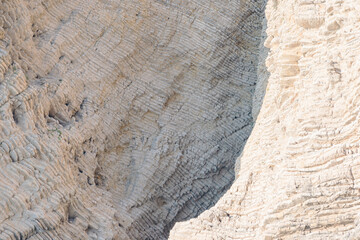 Sedimentary rock sedimentation calcium white cliff coast