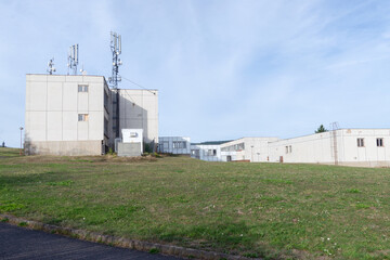Soviet russian science center old  building complex