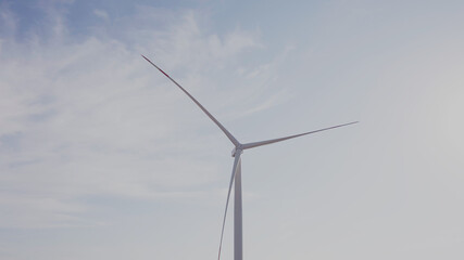 Wind turbine in the field