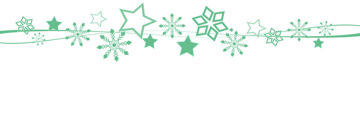 Green Star Frame banner with copy space