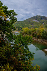 autumn landscape in the mountains