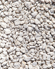 Stone gravel at a construction site as a background.