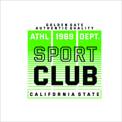 sport club california state vintage