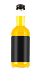 Photo-Layout bottles for drink on a white background with a blank label