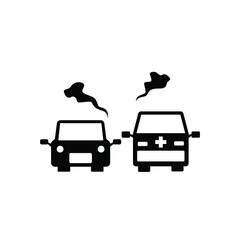 Traffic jam icon vector isolated on white, logo sign and symbol.