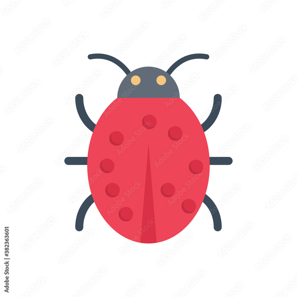 Sticker ladybird