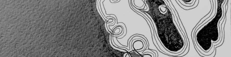 Abstract Mark Scribble. Panoramic Distress 