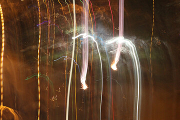 mesmerizing firework lights in the night sky