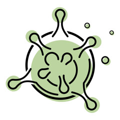 Coronavirus vector icon.