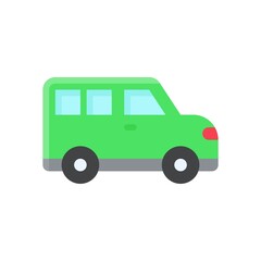 transportation icons related car for private transportation vectors in flat style,