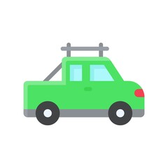 Fototapeta na wymiar transportation icons related car or jeep for private transportation vectors in flat style,