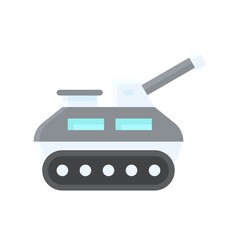 transportation icons related army tank with tires vectors in flat style,