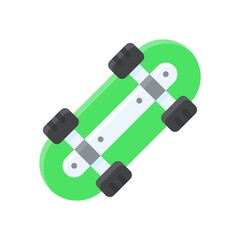 transportation icons related skating board with tires vectors in flat style,