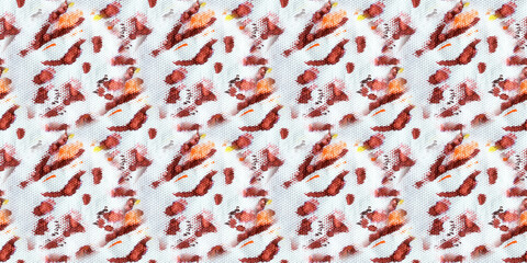 Animal Skin Background. Multicolored Watercolor Paint Textures. Multicolor Animal Print Floral....