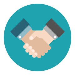 Concept of Deal and Agreement. Partners Handshake.