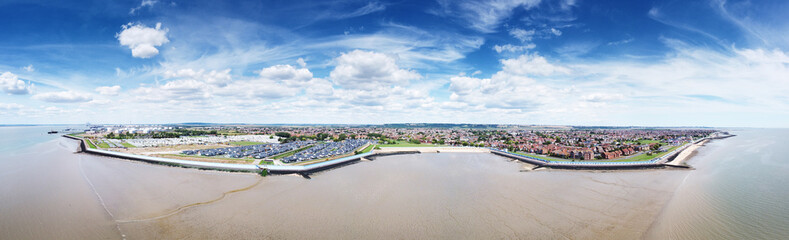 aerial view of the townscape of canvey island © jayfish