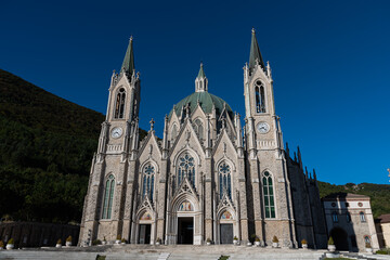 Castelpetroso, Isernia, Molise. Sanctuary of the Madonna Addolorata. The sanctuary, which began...