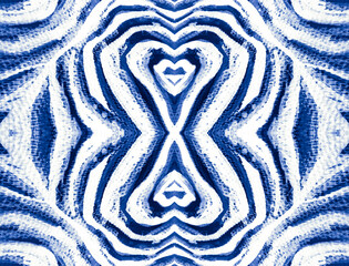 Animal Prints Seamless. Turquoise Abstract Zebra. Indigo Wavy Line Seamless Pattern. Zoo Texture. Blue Zebra Pattern Background. Aquamarine Cheetah Print Watercolor.